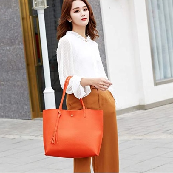 🆕 Leather Tote Bag - Picture 3 of 6